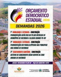 Matinhas no Orçamento Democrático Estadual 2026